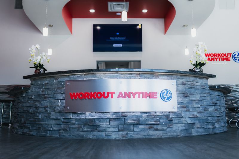 Workout Anytime fitness club interior