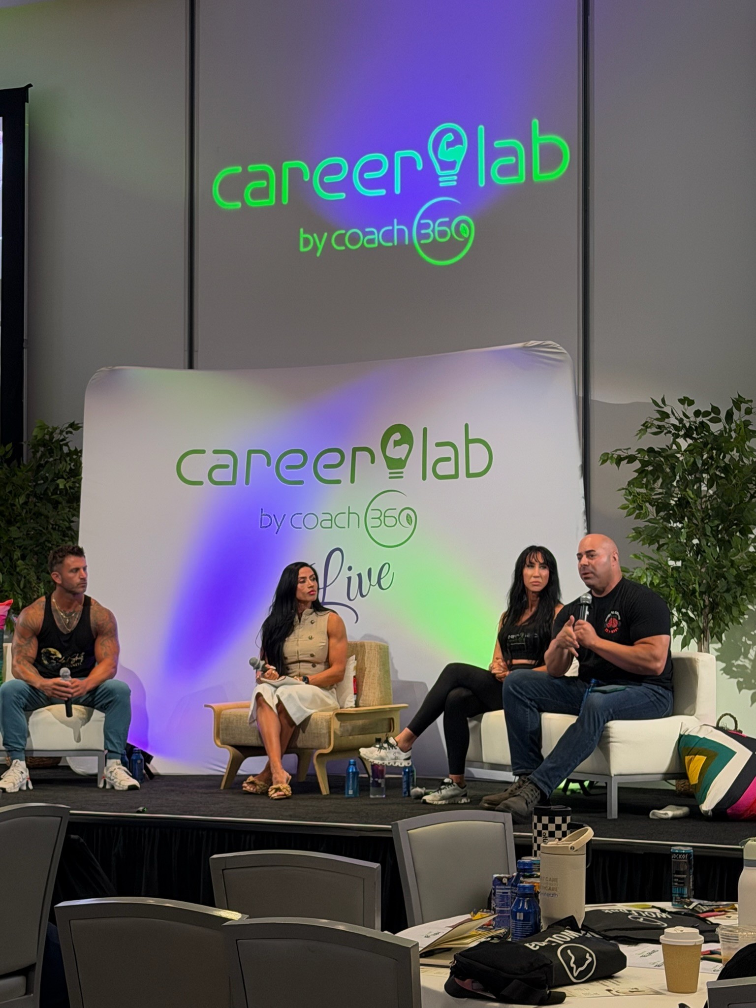 A four-person panel discussion on the Career Lab by Coach360 LIVE stage