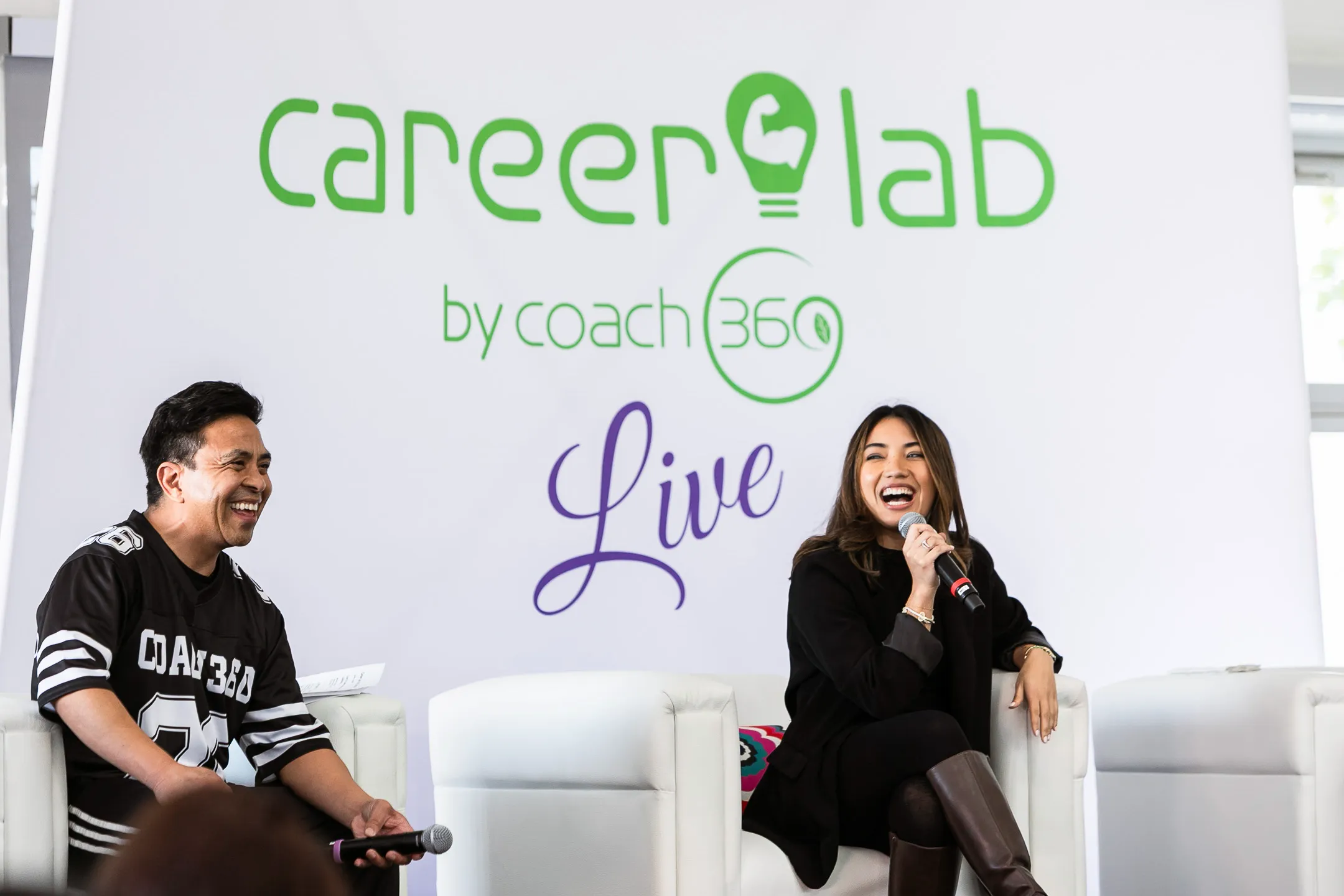 Fireside conversation on the Career Lab by Coach360 Live stage